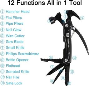 img 3 attached to 🔧 12-in-1 Multitool Camping Accessories: The Ultimate Handymen Gadget for Men - Perfect Christmas Gift for Dad, Husband, Boyfriend