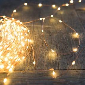 img 1 attached to PERFECTDAY 200 LED 66FT Copper Fairy String Lights: Waterproof USB Powered Warm White String Light for Indoor Outdoor Party Decoration
