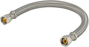 img 4 attached to 🚰 Eastman 48073 Faucet Connector: Braided Stainless Steel, 3/8 inch Comp, 12 inch Length