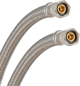 img 3 attached to 🚰 Eastman 48073 Faucet Connector: Braided Stainless Steel, 3/8 inch Comp, 12 inch Length