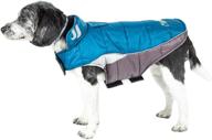 🐾 stay safe and stylish with doghelios hurricane-waded plush 3m reflective dog coat featuring blackshark technology logo