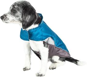 img 3 attached to 🐾 Stay Safe and Stylish with DogHelios Hurricane-Waded Plush 3M Reflective Dog Coat featuring Blackshark Technology