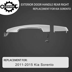 img 2 attached to 🚪 Задняя правая наружная ручка двери для Kia Sorento 2011-2015 - Замена, заменяет 836622P010, 826512P010