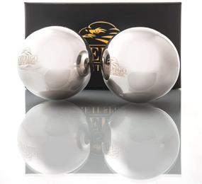 img 1 attached to 🥃 Whiskey Gifts for Men: Set of 2 Stainless Steel Ice Balls, Bar Accessories, Perfect Birthday Ideas for Him - Boyfriend, Husband. Unique, Reusable Ice Cubes - Cool Stuff for Dad!