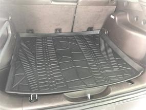 img 4 attached to Custom Fit Cargo Liner for Jeep Cherokee 2014-2021 - Premium Trunk Mat - All-Season Black Cargo Mat - Laser Measured 3D Shaped Trunk Liners for Jeep Cherokee 2014-2021