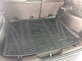 img 2 attached to Custom Fit Cargo Liner for Jeep Cherokee 2014-2021 - Premium Trunk Mat - All-Season Black Cargo Mat - Laser Measured 3D Shaped Trunk Liners for Jeep Cherokee 2014-2021