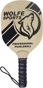 img 3 attached to 🏓 Wolfe Wooden Pickleball Paddle Set - Premium Table Tennis Racket with Ultra Cushion Grip and Durable 7-Plywood - Ideal for Beginner Players, Includes (4) Balls