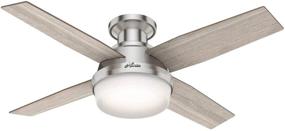 img 3 attached to 🔦 Efficient Hunter Dempsey ‎50282 Indoor Low Profile Ceiling Fan: 44 Inch with LED Light & Remote Control