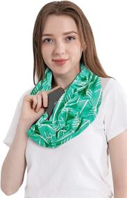 img 1 attached to 🧣 Infinity Jersey Printed Patterns: Stylish Women's Accessories, Scarves & Wraps by Elzama