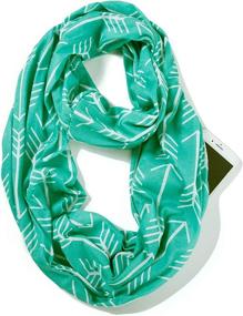 img 4 attached to 🧣 Infinity Jersey Printed Patterns: Stylish Women's Accessories, Scarves & Wraps by Elzama