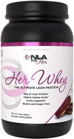 img 4 attached to 🍫 NLA Her Whey Protein (Шоколадный Эклер) - 2,2 фунта - Сывороточный изолят для женщин - с аминокислотами и витаминами, восстановление, наращивание сухой массы, уменьшение аппетита (30 порций, 21 г белка каждая, или 18 очень крупных порций, 28 г белка каждая)