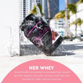 img 1 attached to 🍫 NLA Her Whey Protein (Chocolate Eclair) - 2.2 lbs - Lean Whey Isolate for Women - with Aminos &amp; Vitamins, Recovery, Builds Lean Muscle, Curbs Appetite (30 Servings, 21g Protein each, or 18 Extra Large Servings, 28g Protein each)