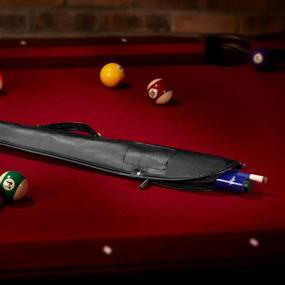 img 1 attached to 🎱 Casemaster Billiard/Pool Cue Soft Vinyl Case for 1 Complete 2-Piece Cue (1 Butt/1 Shaft) in Black