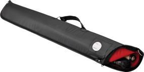 img 3 attached to 🎱 Casemaster Billiard/Pool Cue Soft Vinyl Case for 1 Complete 2-Piece Cue (1 Butt/1 Shaft) in Black