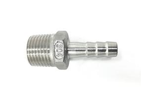 img 1 attached to 💎 High-Quality CONCORD Stainless Steel Barb Fitting for Hydraulics, Pneumatics & Plumbing