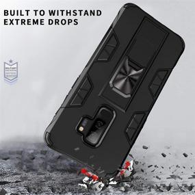 img 1 attached to 📱 Blue Samsung Galaxy S9 Plus Case - Military Grade Shockproof with Kickstand, Magnetic Car Mount, Heavy Duty Protection for Galaxy S9+ Phone