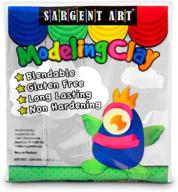 🎨 sargent art 22-4096 1-pound white solid color modeling clay: a versatile crafting essential logo