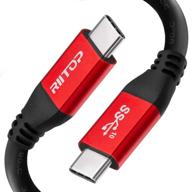 🔌 riitop кабель usb c к c 4.5м/14.8ft - кабель с зарядкой superspeed 10gbps для игровой консоли, цифровой камеры, oculus quest 2 link логотип