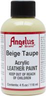 angelus beige taupe 🎨 acrylic leather paint - 4oz. логотип