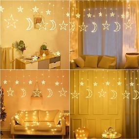 img 3 attached to 🌈 Anpro LED Curtain Light: Color Changing Rainbow Curtain Lights with USB Remote Control for Valentine's Day, Bedroom, Weddings, Party, Christmas Decor, Birthday