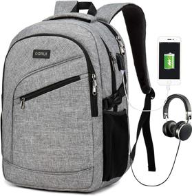 img 4 attached to 🎒 Ultimate Laptop Backpack: Business Waterproof Daypack for Tech Enthusiasts