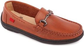 img 3 attached to 👟 Ultimate Comfort and Support: Boys' Size 13.5 Moccasin Loafers with Cushioned Jeans