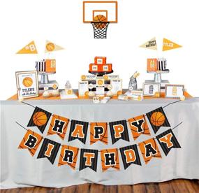 img 3 attached to Slam Dunk Basketball Happy Birthday Banner: Party Decor Supplies for Kids & Teens – Photo Props, Pennants, No DIY Needed!