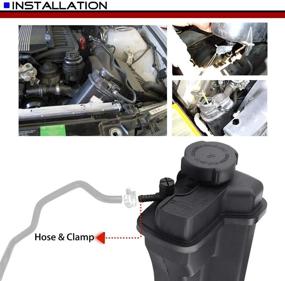 img 2 attached to 🚘 Engine Coolant Recovery Reservoir Tank with Cap & Sensor Replacement for BMW E39