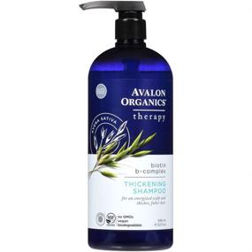 img 4 attached to 🌿 Avalon Organics Therapy Thickening Shampoo with Biotin B-Complex, 32 Oz