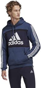 img 2 attached to Adidas Color Block Hoodie Black 2XL Men's Clothing for Active