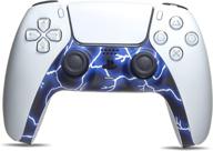 🎮 enhanced ps5 controller accessories with custom diy faceplate replacement cover | durable abs shell case cover for lightning ps5 dualsense wireless controller logo