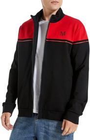 img 4 attached to MADENOBLE Sweatshirt Lightweight Sportswear Color Block Sports & Fitness in Leisure Sports & Game Room