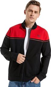 img 3 attached to MADENOBLE Sweatshirt Lightweight Sportswear Color Block Sports & Fitness in Leisure Sports & Game Room