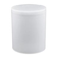 🗑️ sheebo 2 liter mini trash can - compact wastebasket for bathroom, desktop, tabletop - flip lid, cylinder - matte finish logo