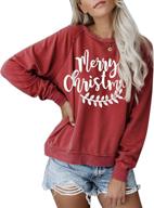 👕 blooming jelly women's crewneck sweatshirt long sleeve raglan letter print terry casual cute pullover top with improved seo logo