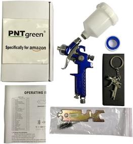 img 2 attached to PNTGREEN H2001 Mini HVLP Gravity Feed Touch Up Air Spray Gun 0.8mm Nozzle 125CC (Includes Bonus Spray Gun Keychain)