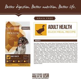 img 1 attached to 🦆 Holistic Select Natural Grain Free Dry Dog Food: Nutrient-rich Duck Meal Recipe