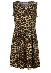 img 2 attached to 👗 Stylish & Trendy: GORLYA Summer Pockets GOR1041 Leopard Girls' Dress Collection