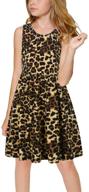 👗 stylish & trendy: gorlya summer pockets gor1041 leopard girls' dress collection logo