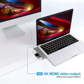 img 1 attached to 🔌 VikTck MacBook Pro & Air USB C Adapter with 4K@60HZ HDMI, 2 USB 3.0 Ports, SD/TF Card Reader, USB-C 100W PD, Thunderbolt 3 Docking Station (2020-2016, 2020-2018)