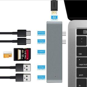 img 3 attached to 🔌 VikTck MacBook Pro & Air USB C Adapter with 4K@60HZ HDMI, 2 USB 3.0 Ports, SD/TF Card Reader, USB-C 100W PD, Thunderbolt 3 Docking Station (2020-2016, 2020-2018)