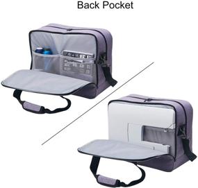 img 1 attached to 🧵 VOSDANS Travel Sewing Machine Bag & Cover: Portable Carrying Case for Standard Singer, Brother, Janome Sewing Machines - Light Purple