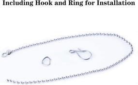 img 3 attached to 🚽 Universal Stainless Steel Toilet Flapper Chain Replacement Kit - 3 Pack, Includes 12-Inch Chain, Hook, Ring
