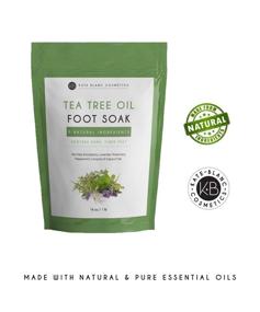 img 2 attached to 🌿 Therapeutic Tea Tree Oil Foot Soak with Epsom Salt - Relaxing & Aromatic. Soothe Fatigued, Achy Feet. Soften Rough Calluses. Banish Foot Odor. Resealable 16 oz Bag by Kate Blanc.