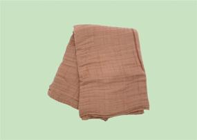 img 3 attached to 🌙 Moon Jewels Organic Muslin Swaddle Blankets - Best for Boys, Girls, Newborns, and New Moms - Receiving Blankets, Organic Brown