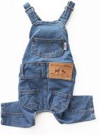 🐶 stylish pet jean overalls clothes for small dogs - lkex soft cat fashion denim pants & shirt costume логотип