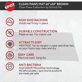 img 1 attached to Clean Paws Microfiber Dog Mat by SPOT Ethical Pets