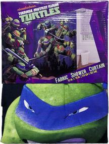 img 1 attached to 🐢 Immerse in Heroic Adventures: Nickelodeon Teenage Mutant Ninja Turtles 'Heroes' Shower Curtain