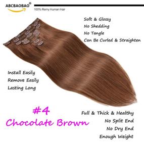 img 1 attached to ABCBAOBAO Extensions Chocolate Straight Extension