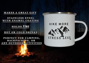 img 2 attached to Funny Enamel Camping Coffee Stress